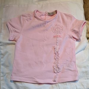 Eliana et Lena Girls Short Sleeve Pink T-shirt